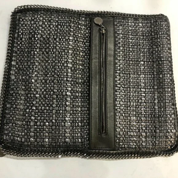 Stella McCartney Tweed Falabella Fold-over Clutch